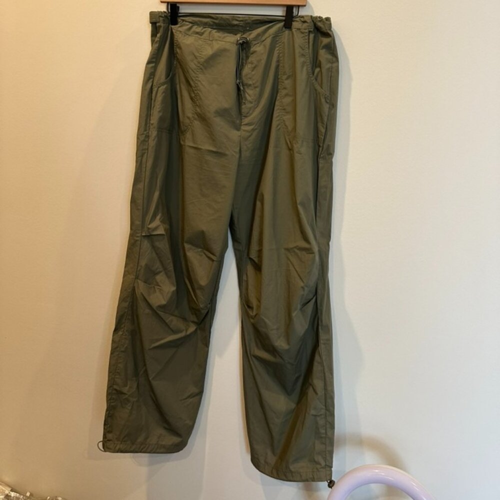 Army Green pants - tie waist